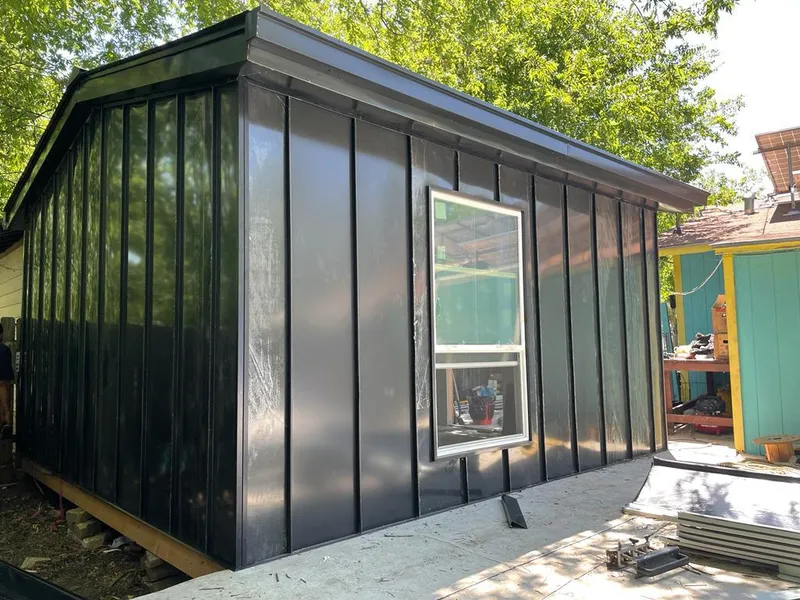 Black standing seam metal wall panels for Metal Roof Installation in Scarborough